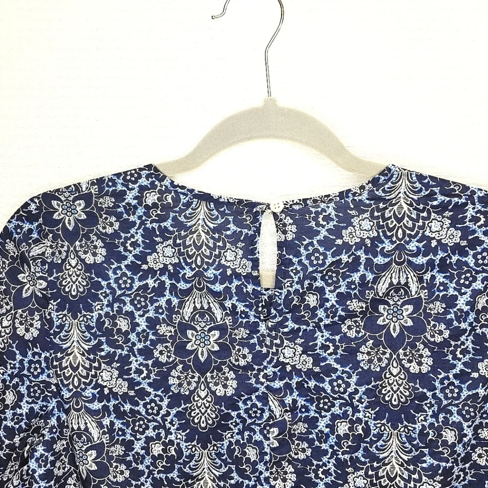 J. Crew tunic top. Navy Blue, 00